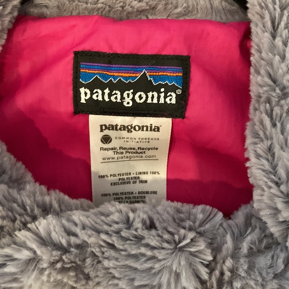 Patagonia Pelage Jacket Faux Fur Gray; Size Small - Picture 2 of 11